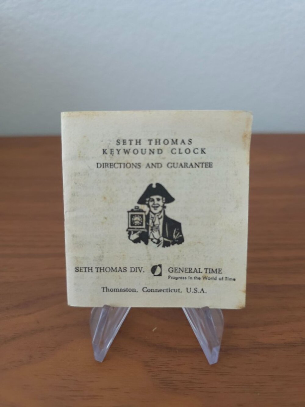 VTG Seth Thomas Keywound Alarm Clock Gold & Black Original Box Germany - WORKS - Picture 7 of 10